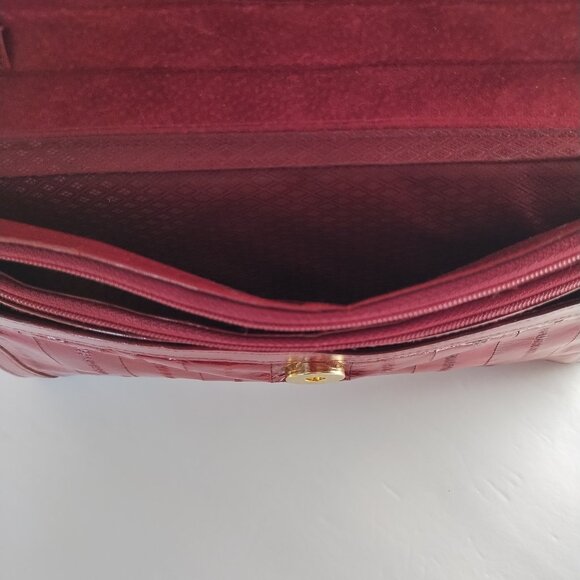 Vintage Genuine Eel Skin Crossbody Clutch Purse with Removable Strap - Picture 15 of 16